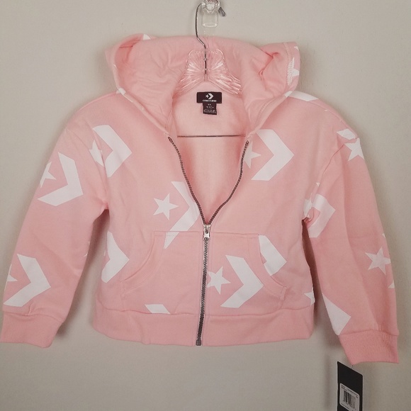 pink converse jacket